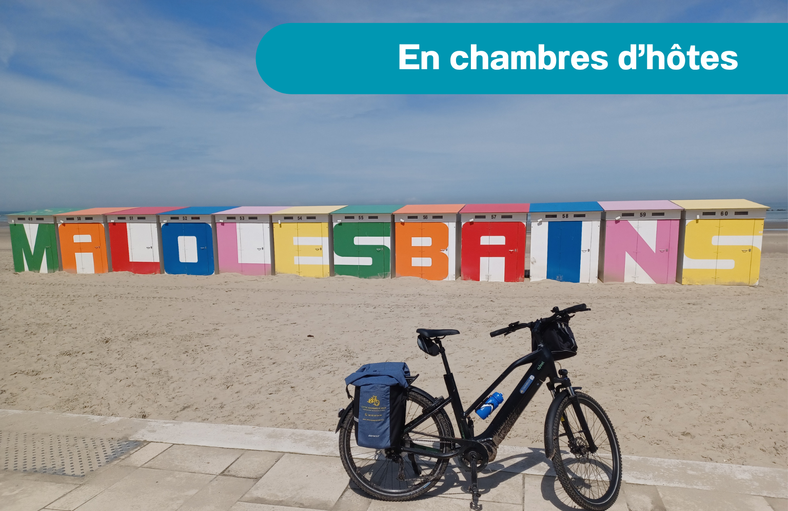 Malo les bains mer du nord plage à vélo 